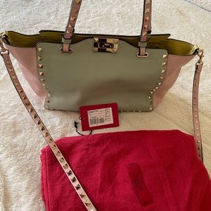 Limited edition Valentino Pink Calf Leather Small Rockstud